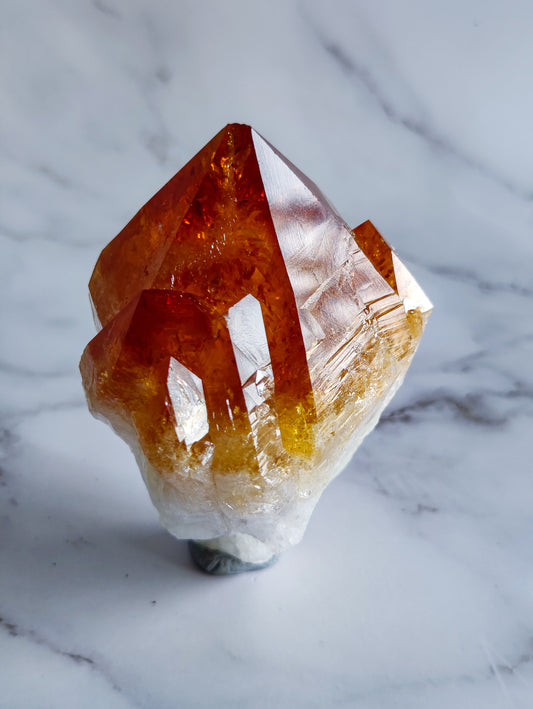 Citrine Elestial With Record Keepers Point Large