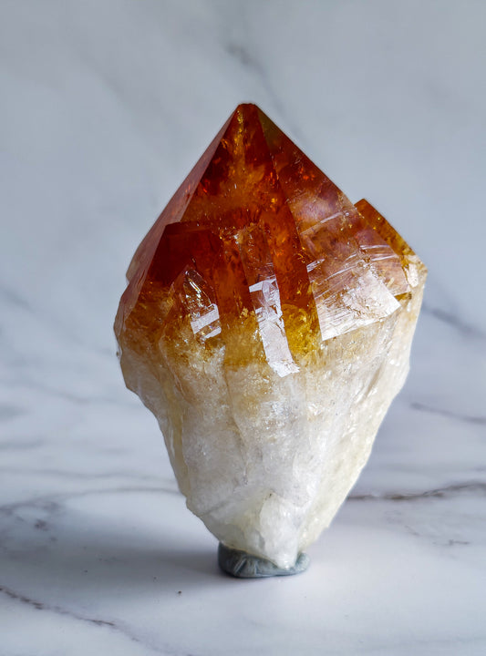 Citrine Elestial With Record Keepers Point Large